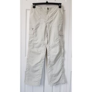 Aigle Actimum Lightweight Cargo Pants Womens Size M‎ French 40 UK 12 Beige EUC
